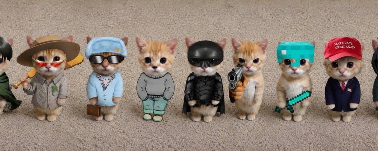 The El Gato familia β the kitten in many costumes